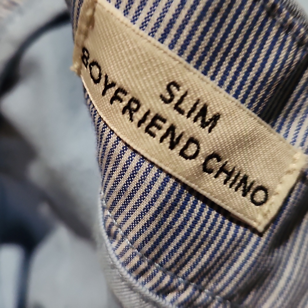 ❤️ J CREW SLIM BOYFRIEND CHINO PANTS, BLUE, 10 (30) - Picture 6 of 10